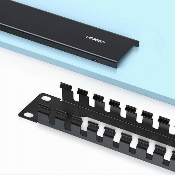 Ugreen Cable Organizer NW128, 24 Ports, Black