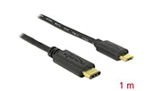 Delock Kabel USB Type-C 2.0 Stecker > USB 2.0 Typ Micro-B Stecker 1,0 m schwarz