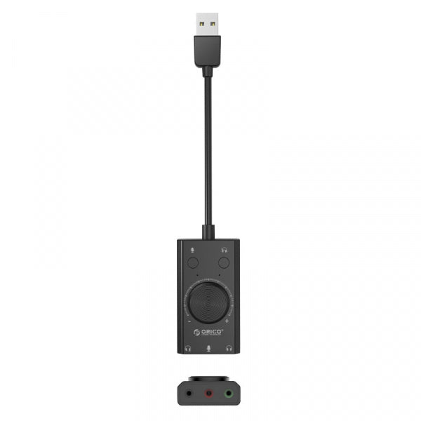 Orico External Sound Card SC2, 3 x Jack 3.5mm, Black