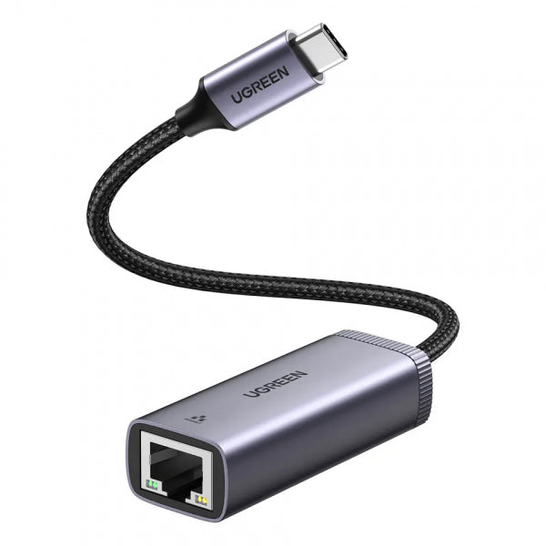 Ugreen Ethernet Adapter CM483, RJ45, USB-C, Grey