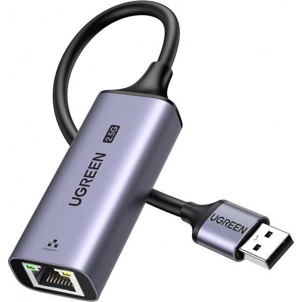 Ugreen Ethernet Adapter CM648, RJ45, USB, Grey