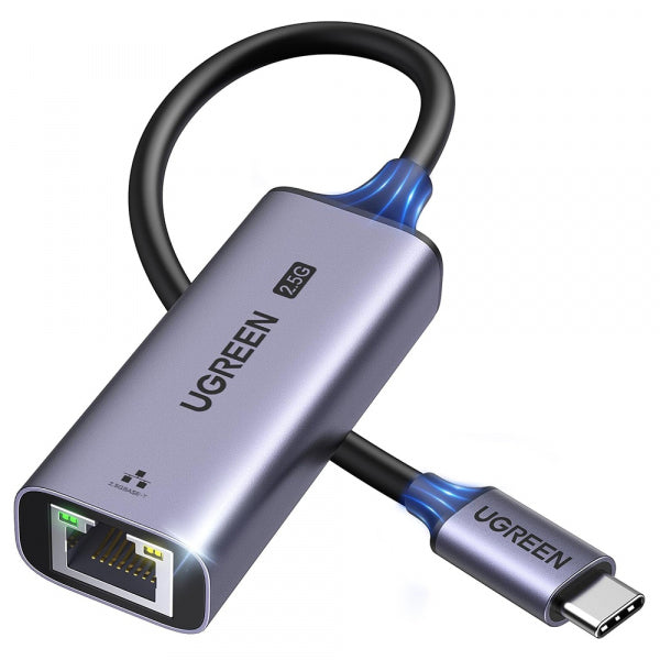 Ugreen Ethernet Adapter CM648 (25052), RJ45, USB-C, Grey