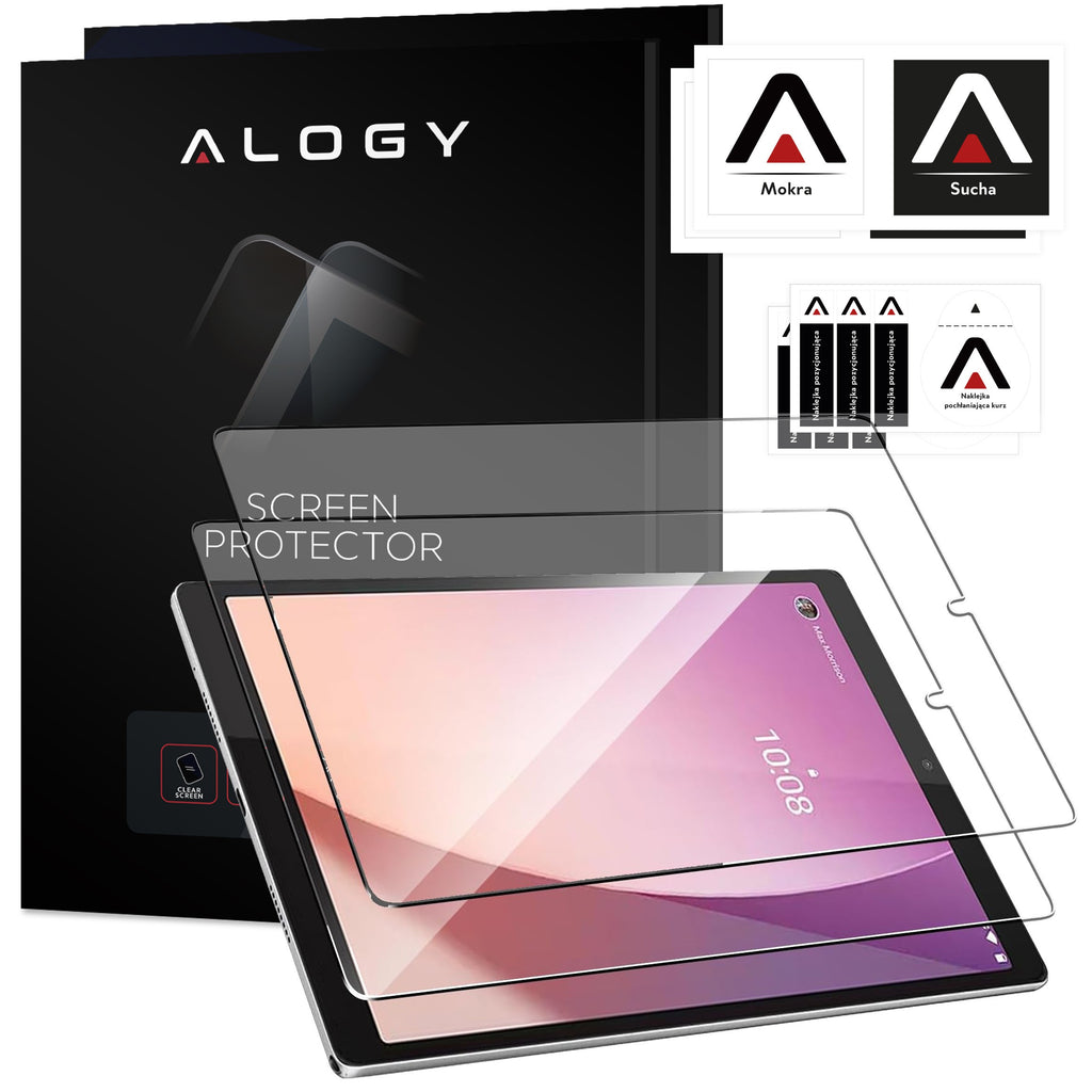 2x Szkło hartowane do Lenovo Tab M8 (2/3/4gen.) TB300, TB8506, TB8705, TB8505 Alogy na ekran