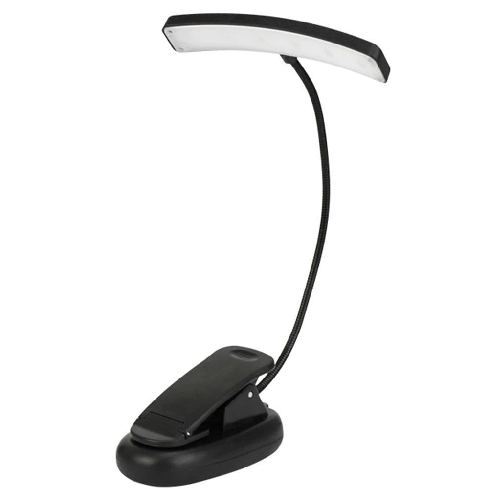 Lampa biurkowa Alogy LED z klipsem do czytania Czarna
