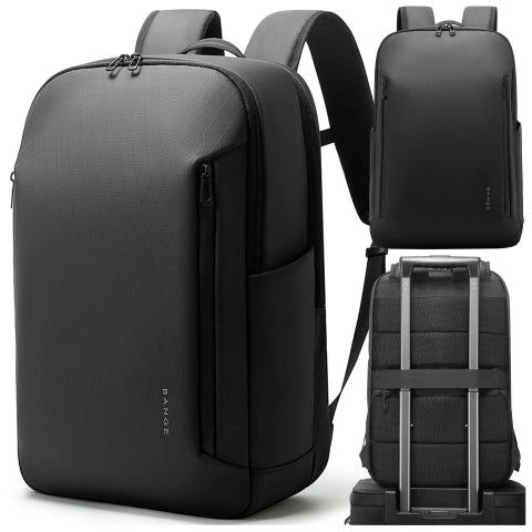 Plecak wodoodporny Bange 26L na laptopy do 15.6" - pojemny i wygodny, odporny i oddychający, miejski i podróżny do pracy i samolotu, unisex - Czarny