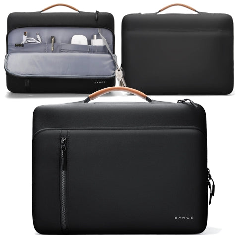 Torba wodoodporna Bange na laptopa do 15.6" - pojemna i wygodna, odporna i oddychająca, miejska i podróżna do pracy i samolotu, unisex - Czarna