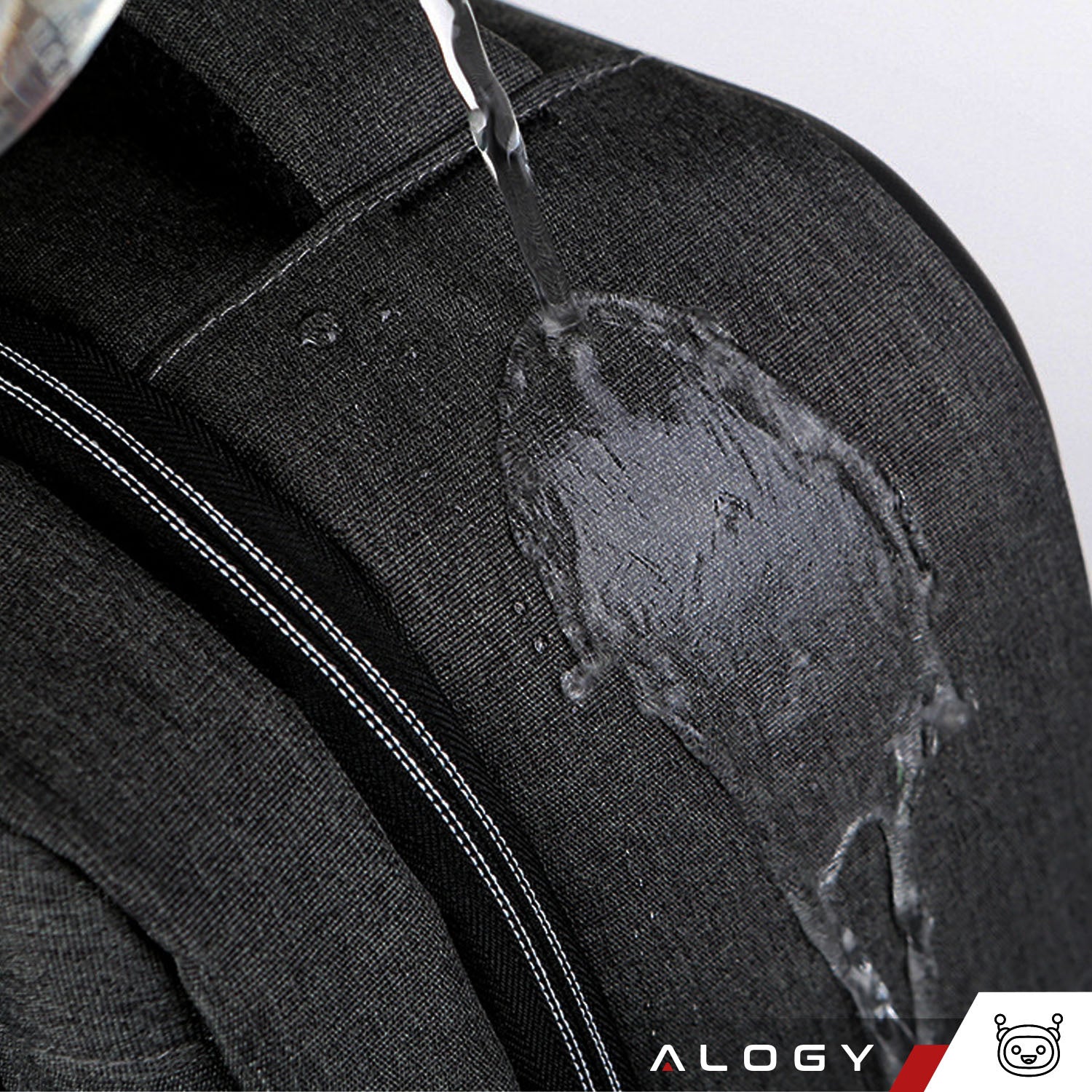 Plecak antykradzieżowy Alogy Urban Safe na laptopa 15,6" z portem USB duży wodoodporny Unisex Czarny