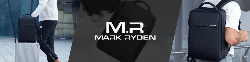 Plecak na Laptopa 15.6" Mark Ryden, Bagaż Podręczny, Bezpłatny, Wodoodporny Biznesowy i Podróżny, Usztywniany, Zamek YKK, Materiał Oxford 40×30×10 cm - Czarny