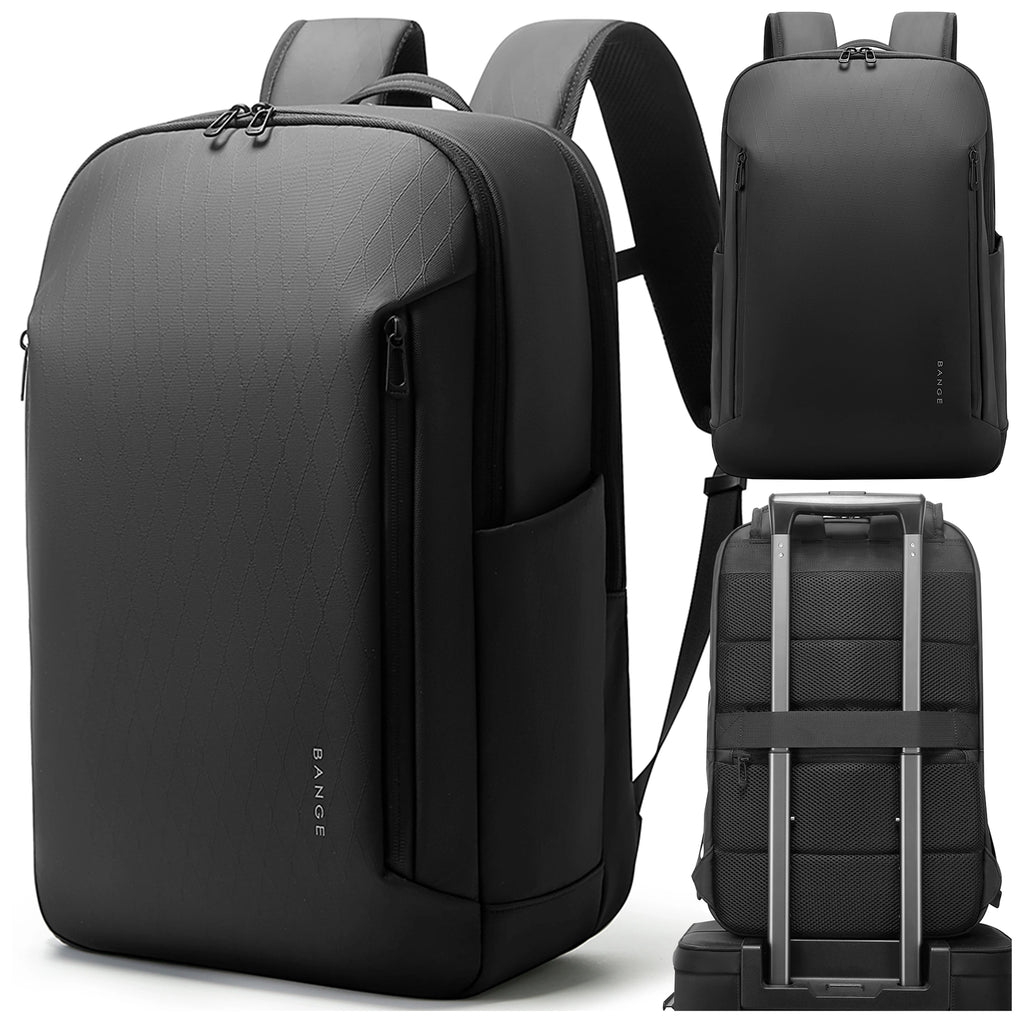 Plecak wodoodporny Bange 26L na laptopy do 15.6" - pojemny i wygodny, odporny i oddychający, miejski i podróżny do pracy i samolotu, unisex - Czarny