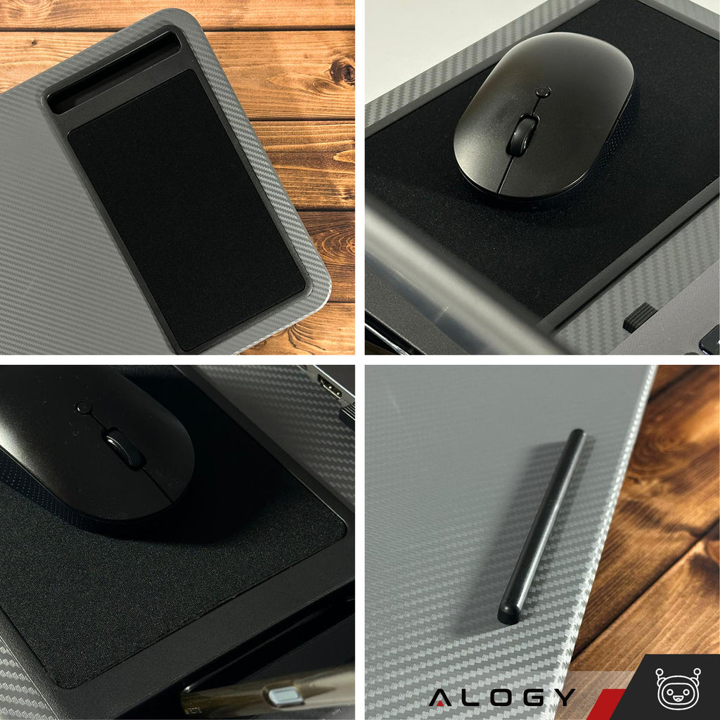Stolik pod laptopa Podstawka uchwyt na telefon podkładka pod mysz do łóżka Alogy przenośne biurko z poduszkami