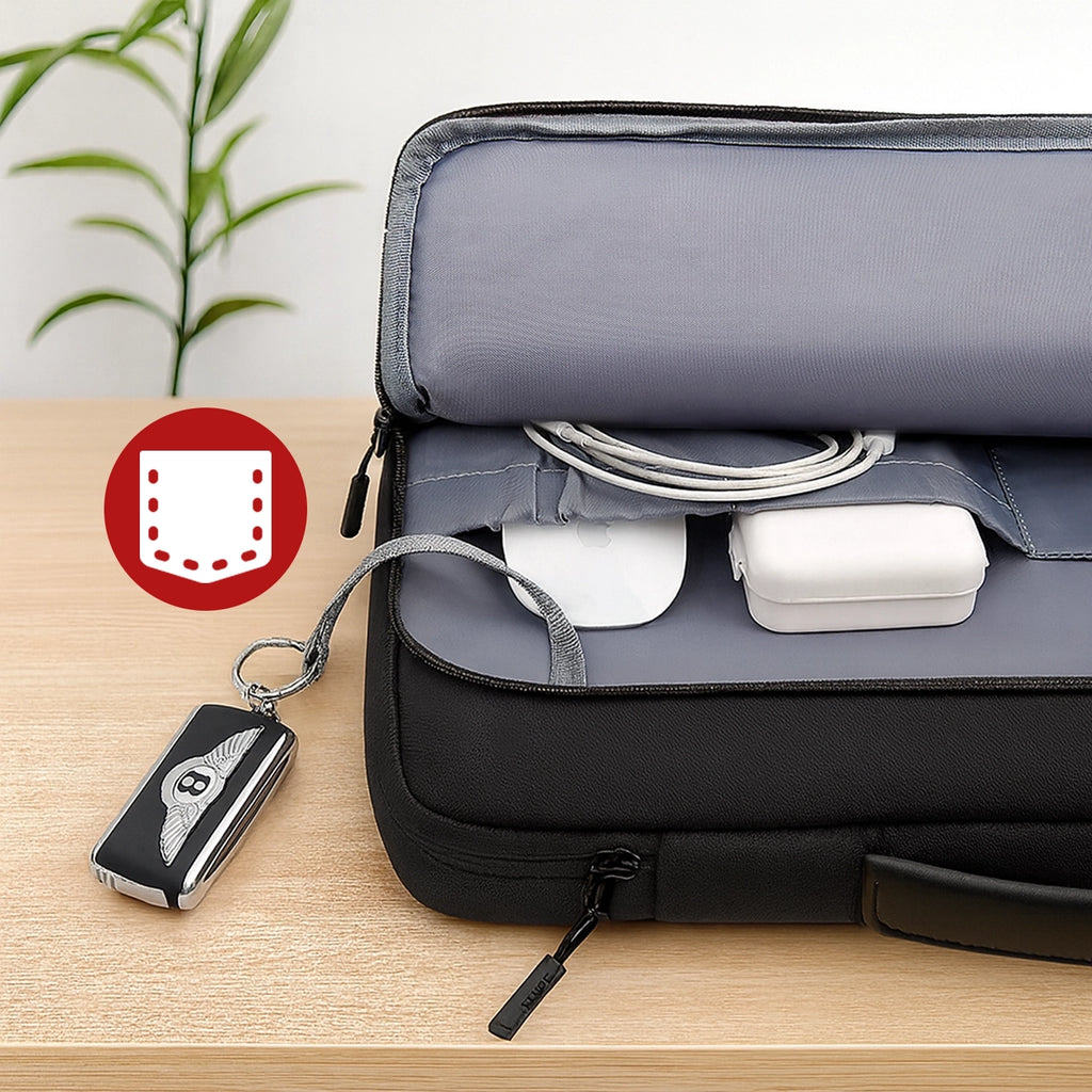 Torba wodoodporna Bange na laptopa do 15.6" - pojemna i wygodna, odporna i oddychająca, miejska i podróżna do pracy i samolotu, unisex - Czarna