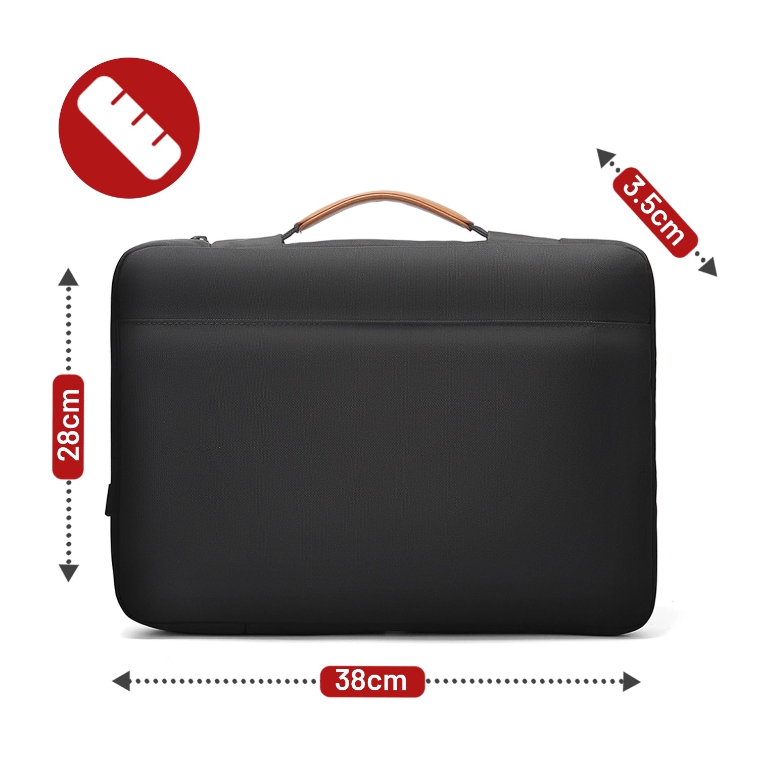 Torba wodoodporna Bange na laptopa do 15.6" - pojemna i wygodna, odporna i oddychająca, miejska i podróżna do pracy i samolotu, unisex - Czarna