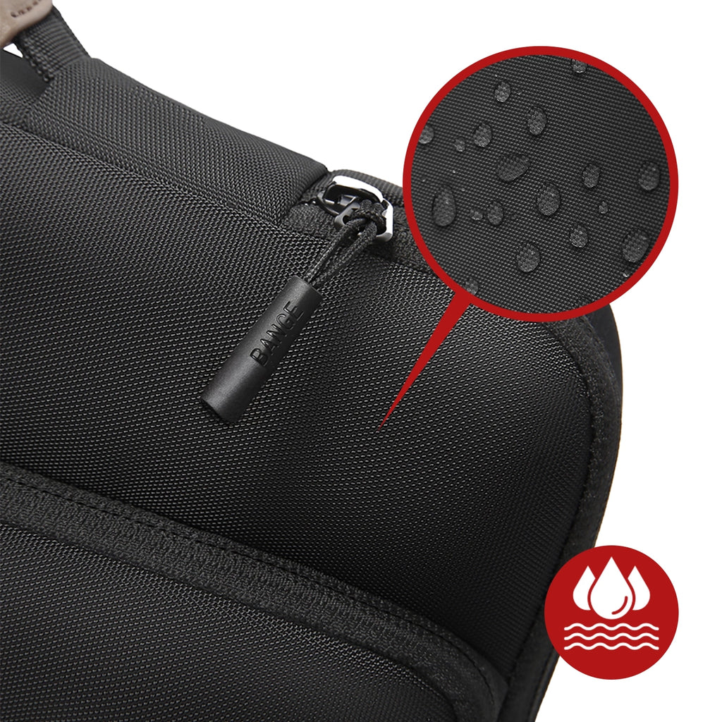 Torba wodoodporna Bange na laptopa do 15.6" - pojemna i wygodna, odporna i oddychająca, miejska i podróżna do pracy i samolotu, unisex - Czarna