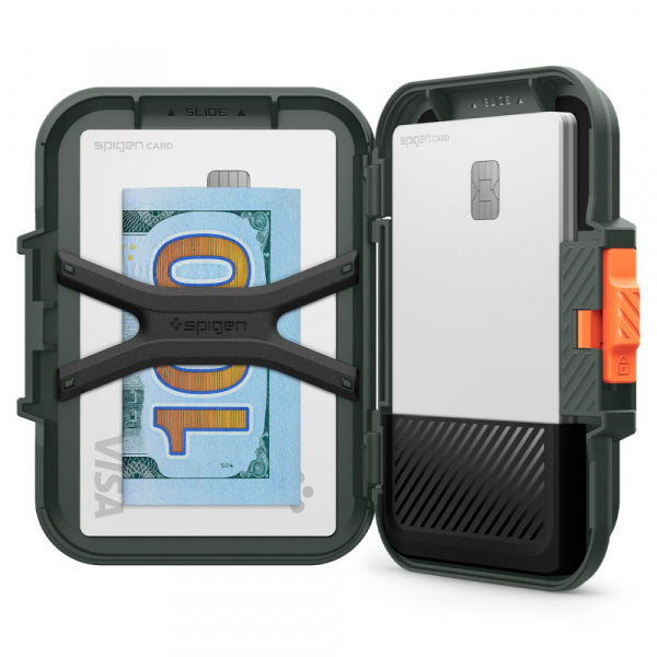 Spigen Magnetic Wallet Lock Fit, Green AFA08528