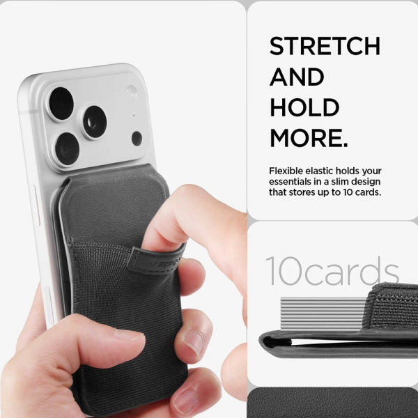 Spigen Magnetic Wallet Slim Fold Tripod S314-4, Black AFA11591