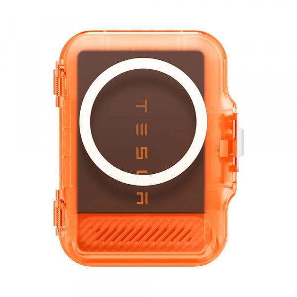 Spigen Magnetic Wallet TinTap MagFit+, Frost Clear Orange AFA11381