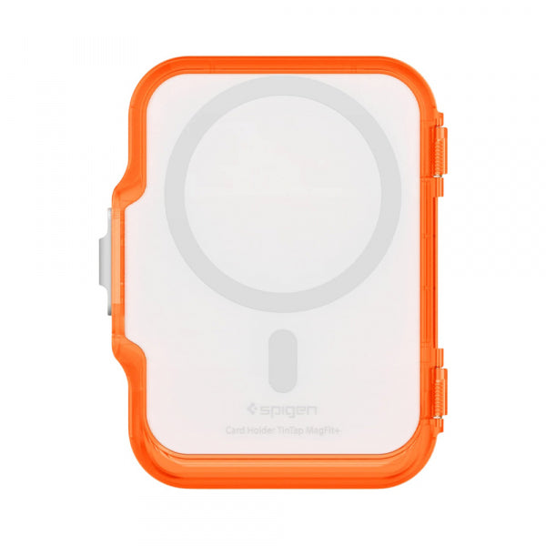 Spigen Magnetic Wallet TinTap MagFit+, Frost Clear Orange AFA11381