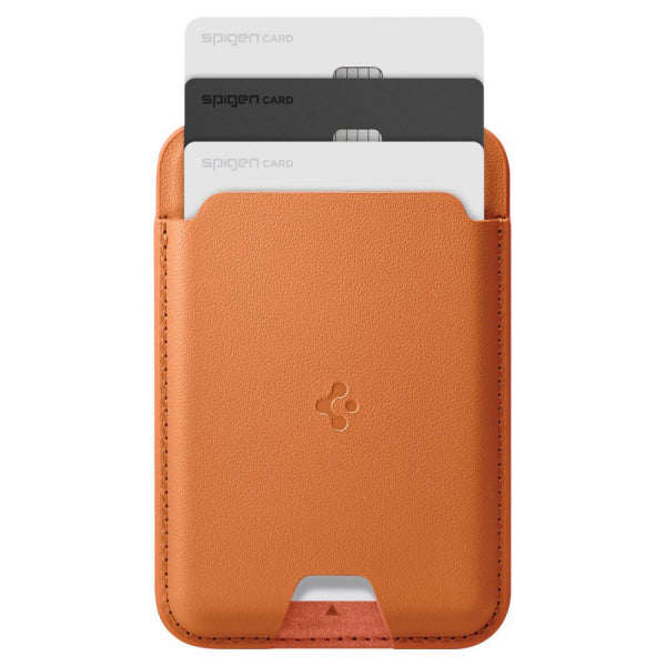 Spigen Magnetic Wallet Valentinus MagFit 3 Cards, Orange AFA11339