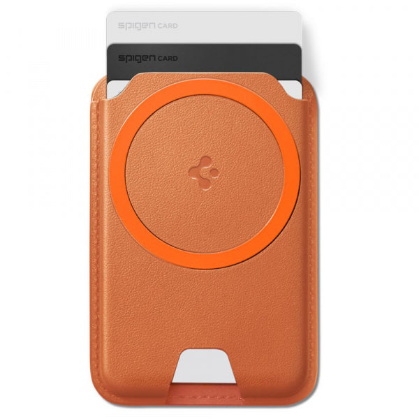 Spigen Magnetic Wallet Valentinus MagFit+ 3 Cards, Orange AFA11340