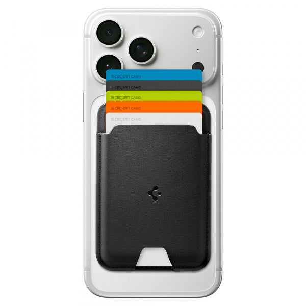 Spigen Magnetic Wallet Valentinus MagFit 5 Cards, Black AFA11337