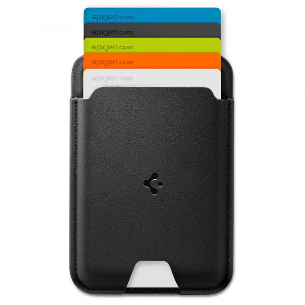 Spigen Magnetic Wallet Valentinus MagFit 5 Cards, Black AFA11337