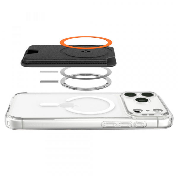 Spigen Magnetic Wallet Valentinus MagFit+ 5 Cards, Black AFA11336