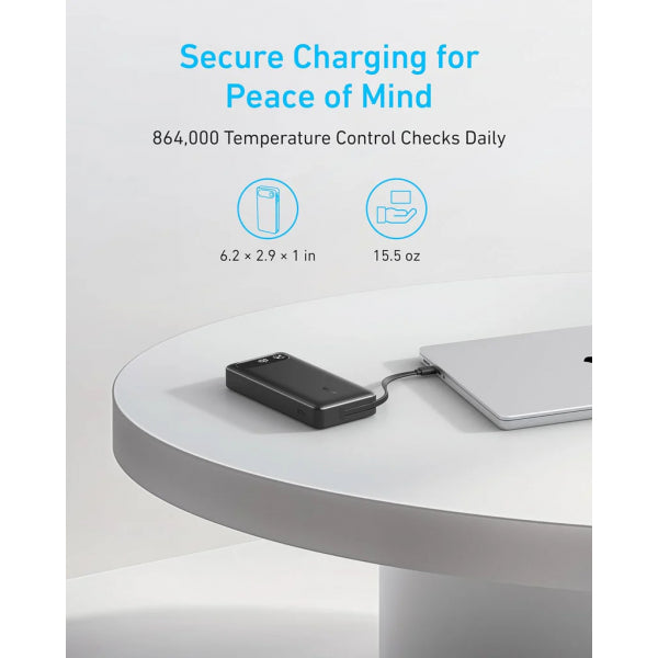 Anker Powerbank PowerCore, 20000mAh, 87W, QC + PD, Black A1383H11