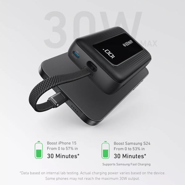 Anker Powerbank Zolo, 20000mAh, 30W, QC + PD, Black A1689H11