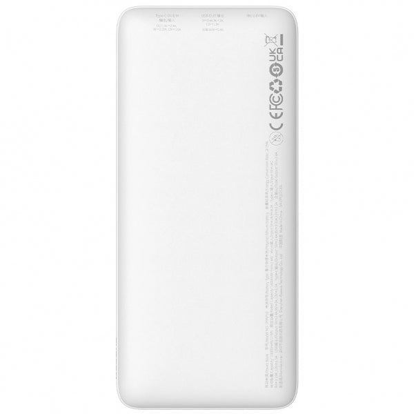 Baseus Powerbank Airpow, 10000mAh, 20W, QC + PD, White