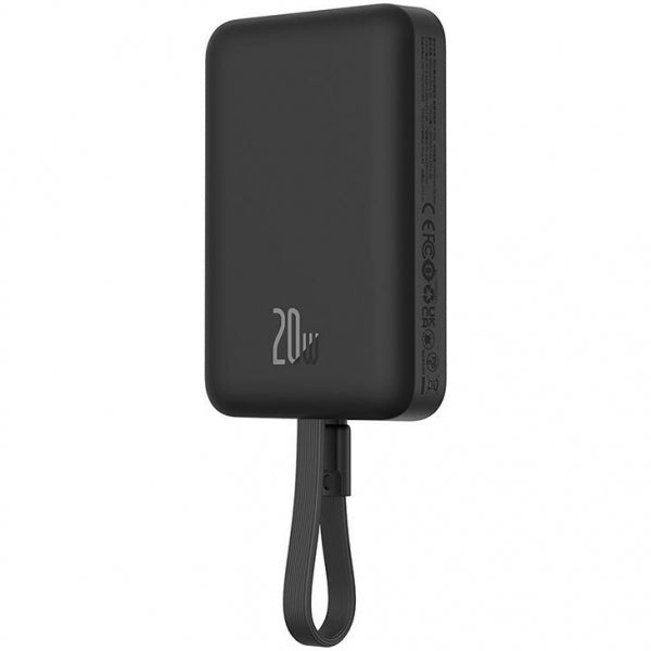 Baseus Powerbank Magnetic Mini, 10000mAh, 20W, PD + FQI, Black P10022109113-00