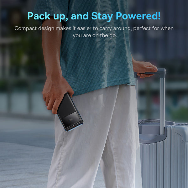 Baseus Powerbank Star Lord, 10000mAh, 22.5W, QC + PD, Black PPXJ100001