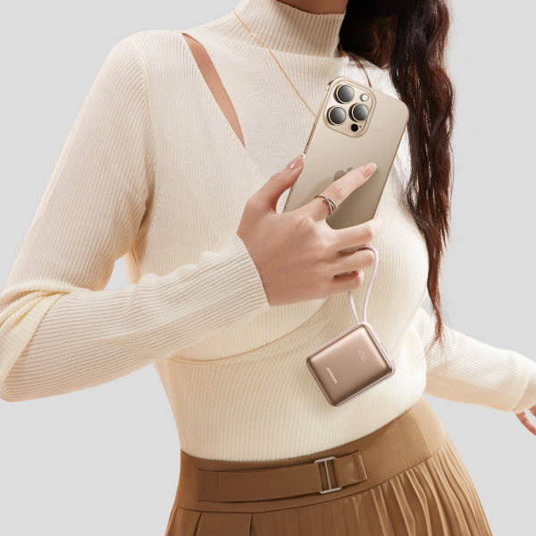 Joyroom Powerbank JR-PBF27, 10000mAh, 22.5W, QC + PD, Gold