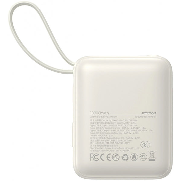 Joyroom Powerbank JR-PBF27, 10000mAh, 22.5W, QC + PD, White