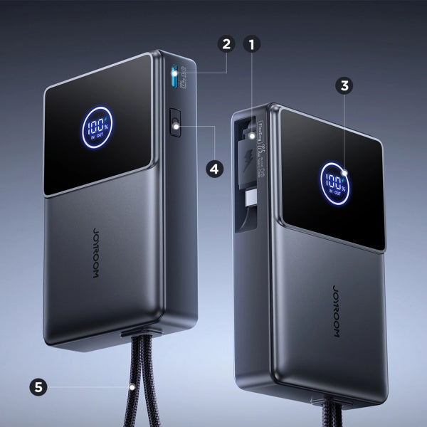 Joyroom Powerbank JR-PR1, 10000mAh, 22.5W, PD, Gray