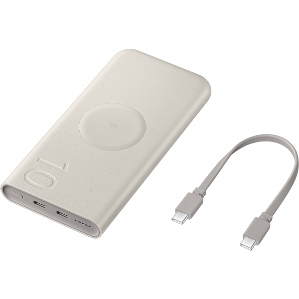 Samsung Powerbank 10000mAh, 25W, PD + FQI, Beige EB-U2510XUEGEU