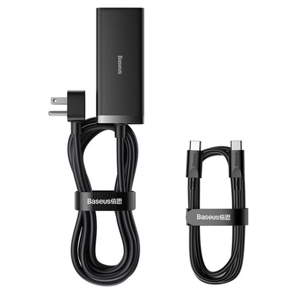 Baseus Power Strip PowerCombo US, 1 x Socket - 2 x USB-A - 2 x USB-C, Black PSZM000201
