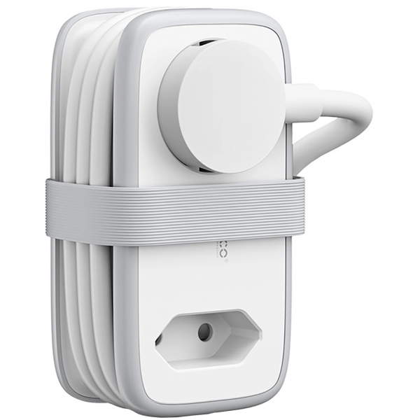 Orico Power Strip APP, 1 x Schuko - 1 x Socket - 2 x USB-A - 1 x USB-C, White Grey