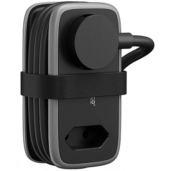 Orico Power Strip APP, 1 x Schuko - 1 x Socket - 2 x USB-A - 1 x USB-C, Black Grey