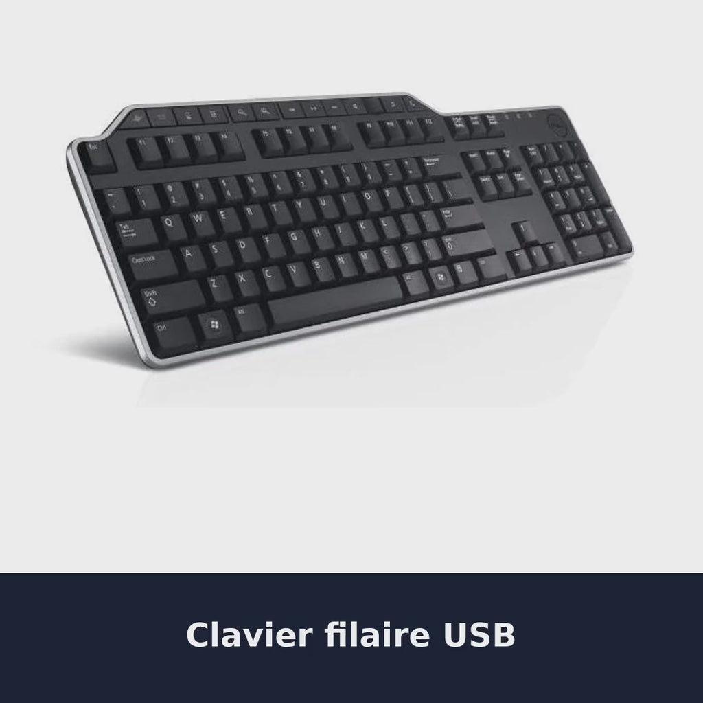 Vidéo DELL KB522 clavier Universel USB QWERTY Finlandais, Suédois Noir
