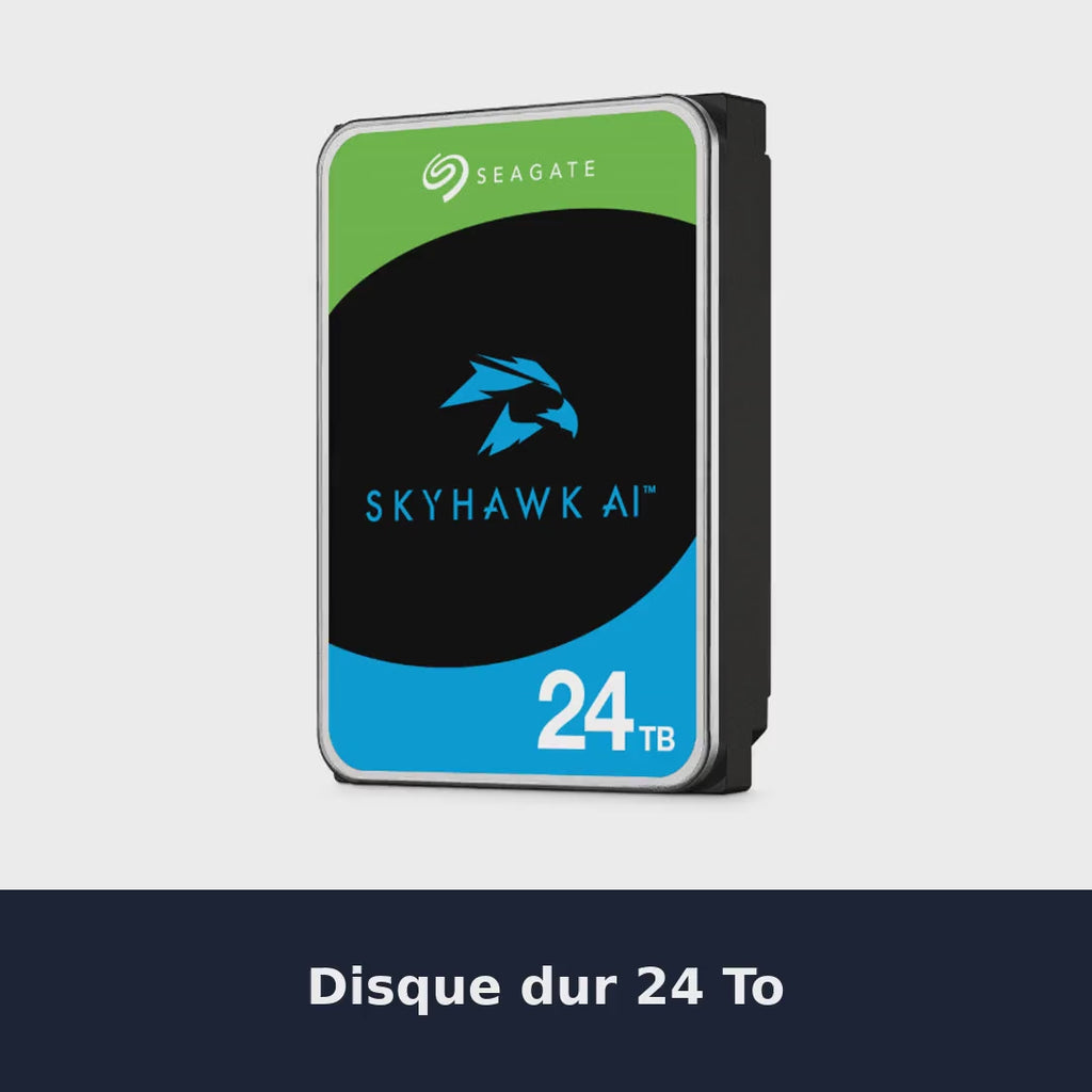 Vidéo Seagate SkyHawk AI 24 To 7200 tr/min 512 Mo 3.5" SATA III