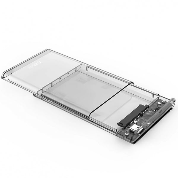Orico HDD / SSD Enclosure 2139C3 for SATA 2.5inch, USB-C, Transparent