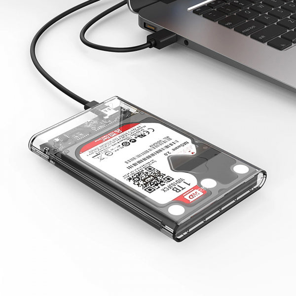 Orico HDD / SSD Enclosure 2139C3 for SATA 2.5inch, USB-C, Transparent