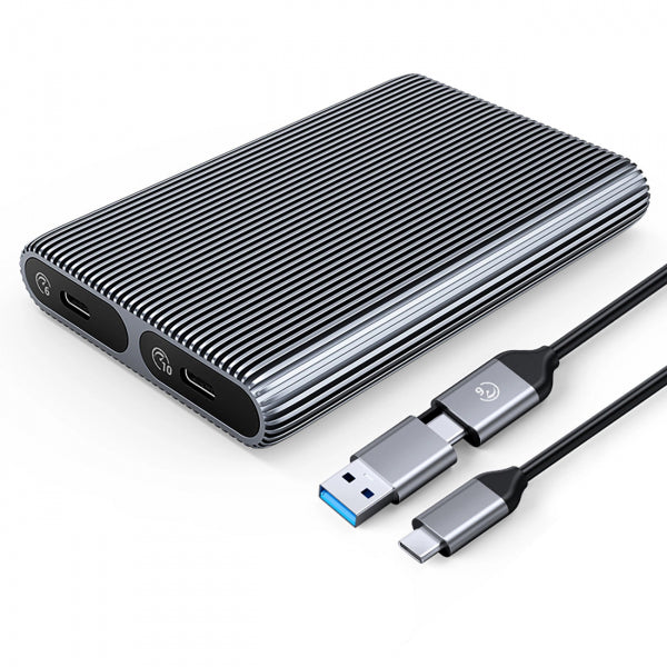 Orico SSD Enclosure AM2C3-2SN Dual Disk for M.2 NVMe, Grey