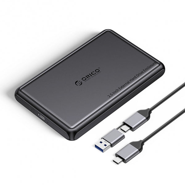 Orico HDD / SSD Enclosure DDL25-C3 for SATA 2.5inch, USB-C, Black