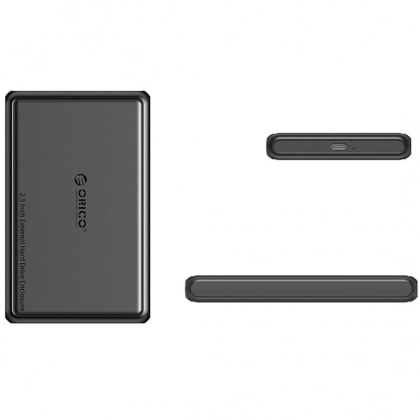 Orico HDD / SSD Enclosure DDL25-C3 for SATA 2.5inch, USB-C, Black