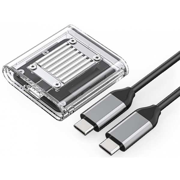 Orico SSD Enclosure TC20-M2-10G for M.2 NVMe 2230, Transparent