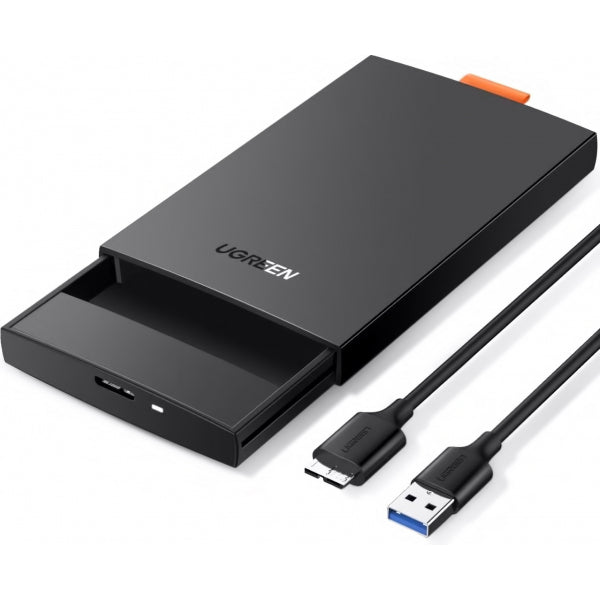 Ugreen HDD / SSD Enclosure CM237 for SATA 2.5inch, USB 3.0, Black