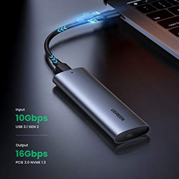 Ugreen SSD Enclosure CM400 (10902) for M.2 NVMe, Grey