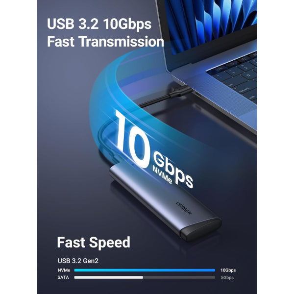 Ugreen SSD Enclosure CM767 for M.2 NVMe, Grey