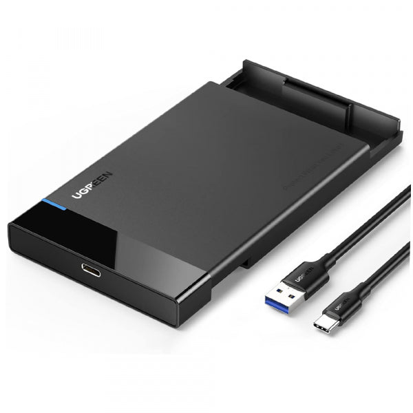 Ugreen HDD / SSD Enclosure US221 (50743) for SATA 2.5inch, USB-C, Black